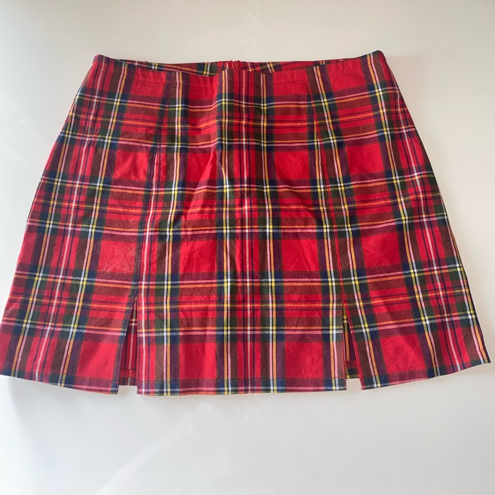 Red flannel skirt